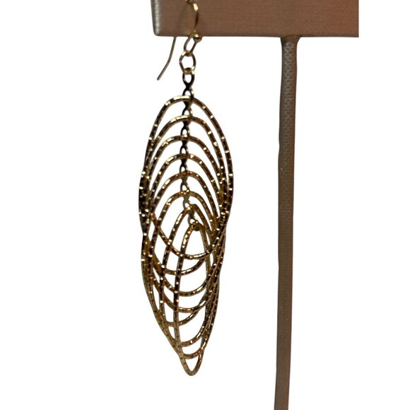 I.N.C.Twisted Gold-Tone Openwork Hoop Earrings For Women - Picture 3 of 3
